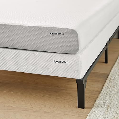 Vista 10 de Tienda Basics - Base de cama de poliéster inteligente, base de colchón de 7 pulgadas, tamaño Queen, felpa, sin herramientas, fácil montaje
