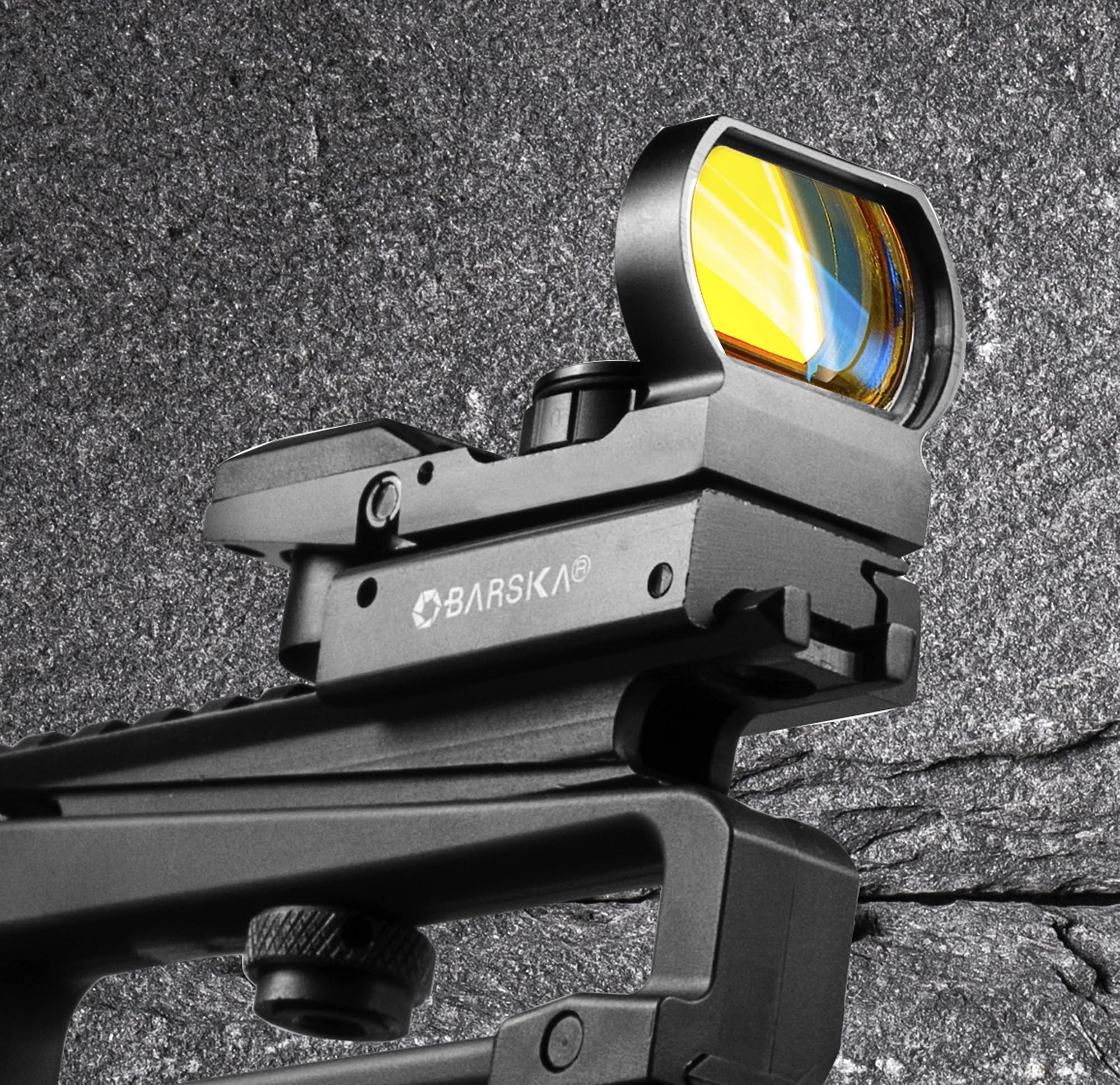 BARSKA 1x Reflex Red Dot Sights – Multi-Reticle and Single-Dot Options with Illuminated Reticles, Quick-Release Mounts, and Unlimited Eye Relief