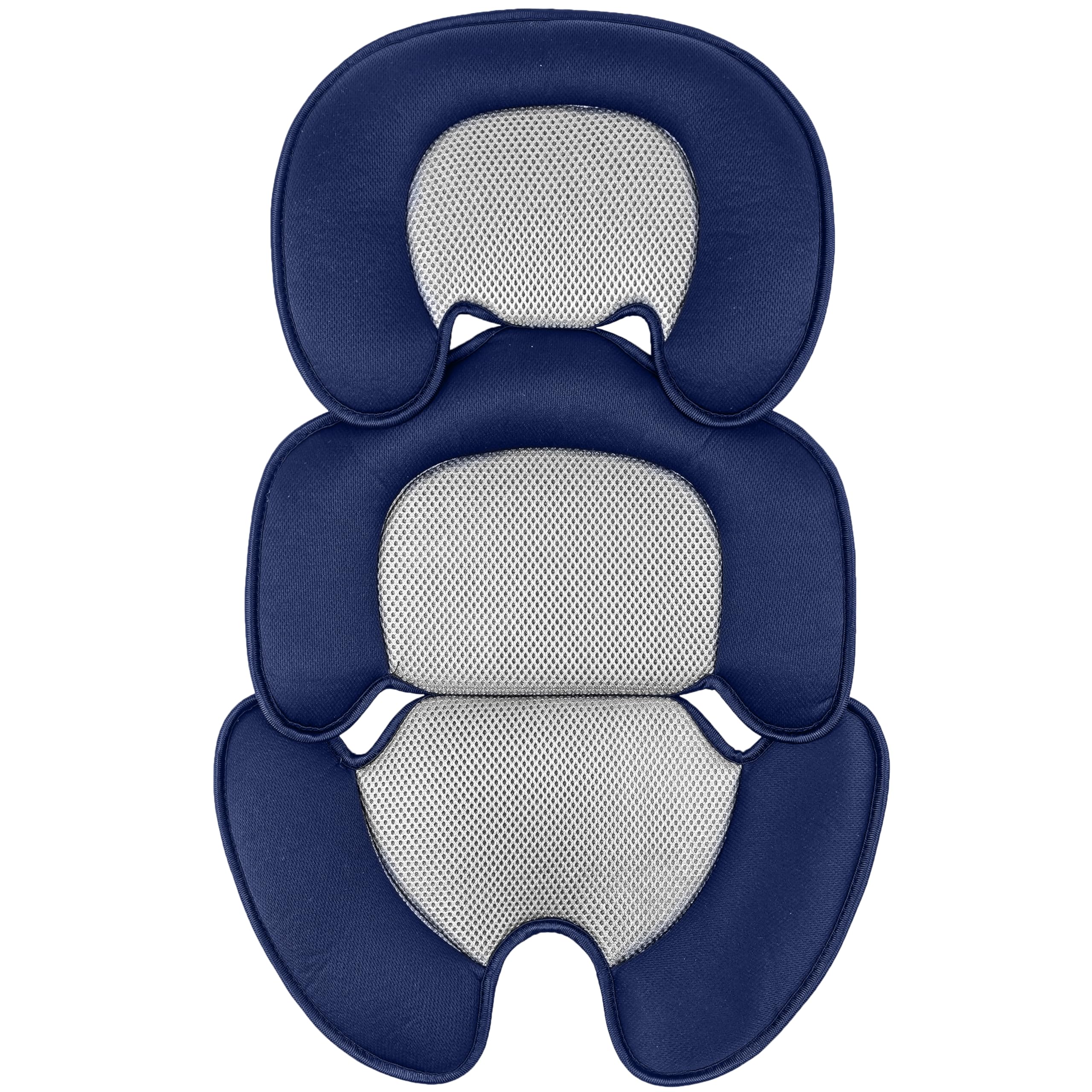 storchenbeck Neugeborenes Baby-Kissen mit 3D-Netzstoff für Stroller, Autositz und Hochstuhl - Atmungsaktive Einlage zur Unterstützung des Babys (Blau)