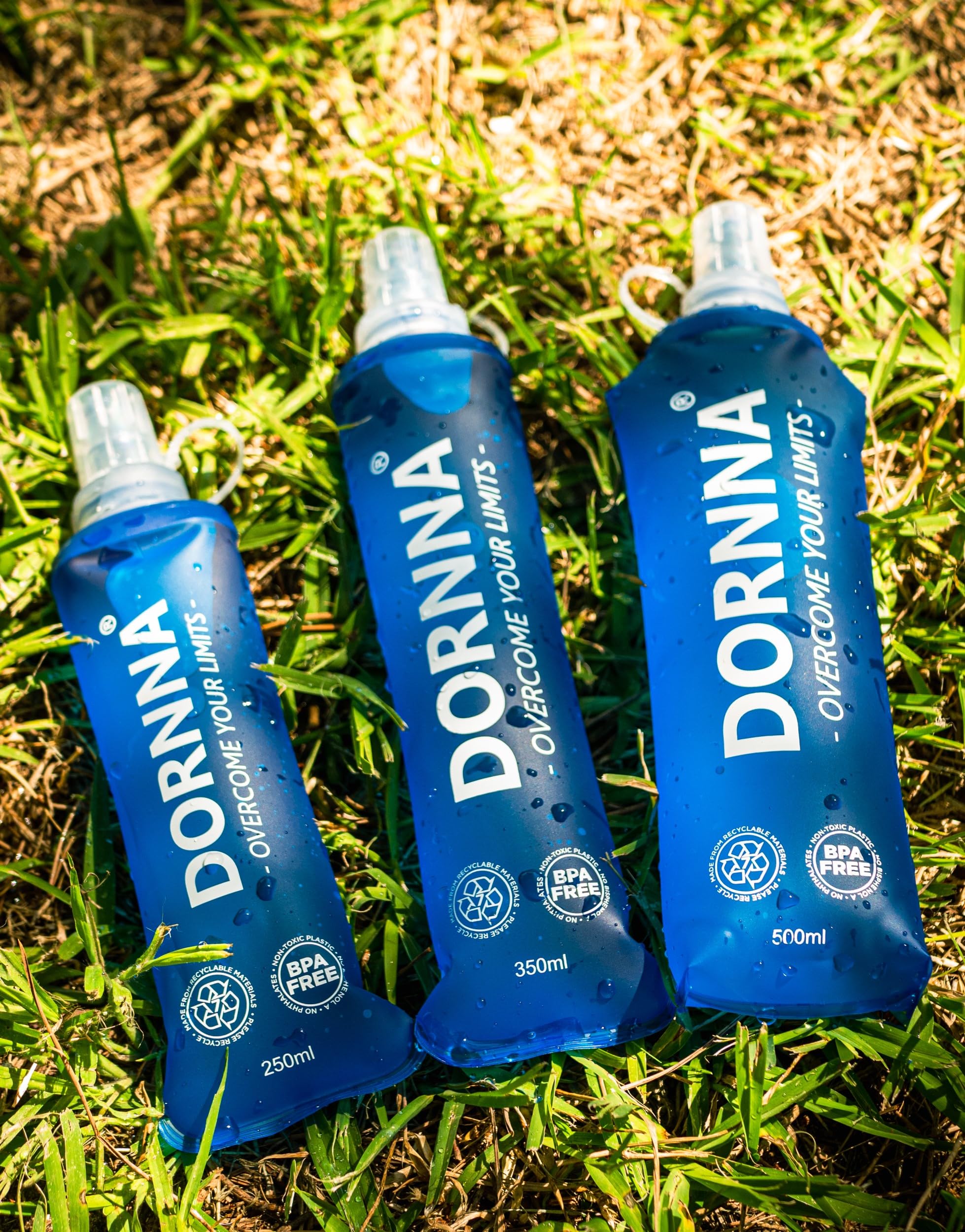 Gourde Souple Sans BPA 2PCS - Flasque Running, Soft Flask, Bouteille d'eau pour Sport Utilisation Hydratation en Extérieur. (500 ML - 2 pcs)