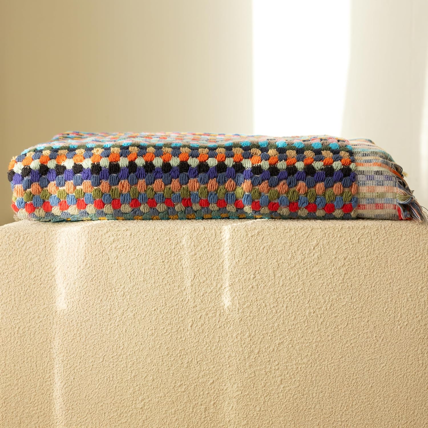 Pom Pom Turkish Bath and Beach Towels - Thick, Soft, Luxurious 100% Turkish Organic Cotton Bubble Weave Towels (Mixed Colors, 35 x 67 Bath Size)