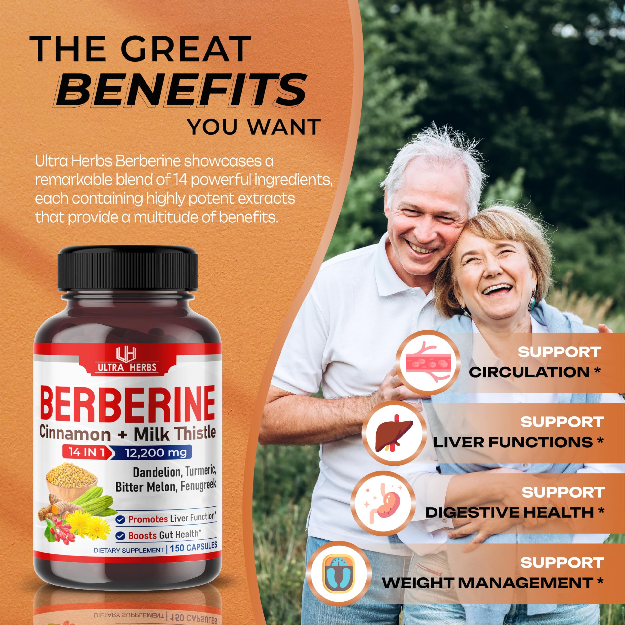 Complément Alimentaire Ultra Berbérine 500mg Avec Cannelle Bio - Santé Cardiovasculaire Et Gestion Du Poids - 30/60/120 Gélules