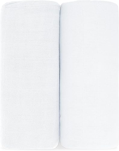 Miniatura 7 de Comfy Cubs Manta de muselina neutra para envolver para niños y niñas, artículos esenciales para bebés, registro y regalo (sol rubor)