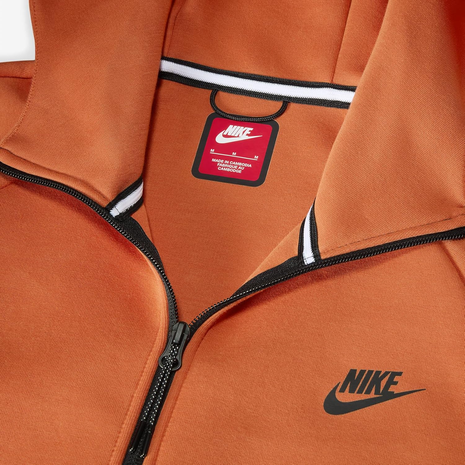 Nike Tech Men's Full-Zip Windrunner Hoodie (HV0949-846, Vintage Coral/Black) Size Medium