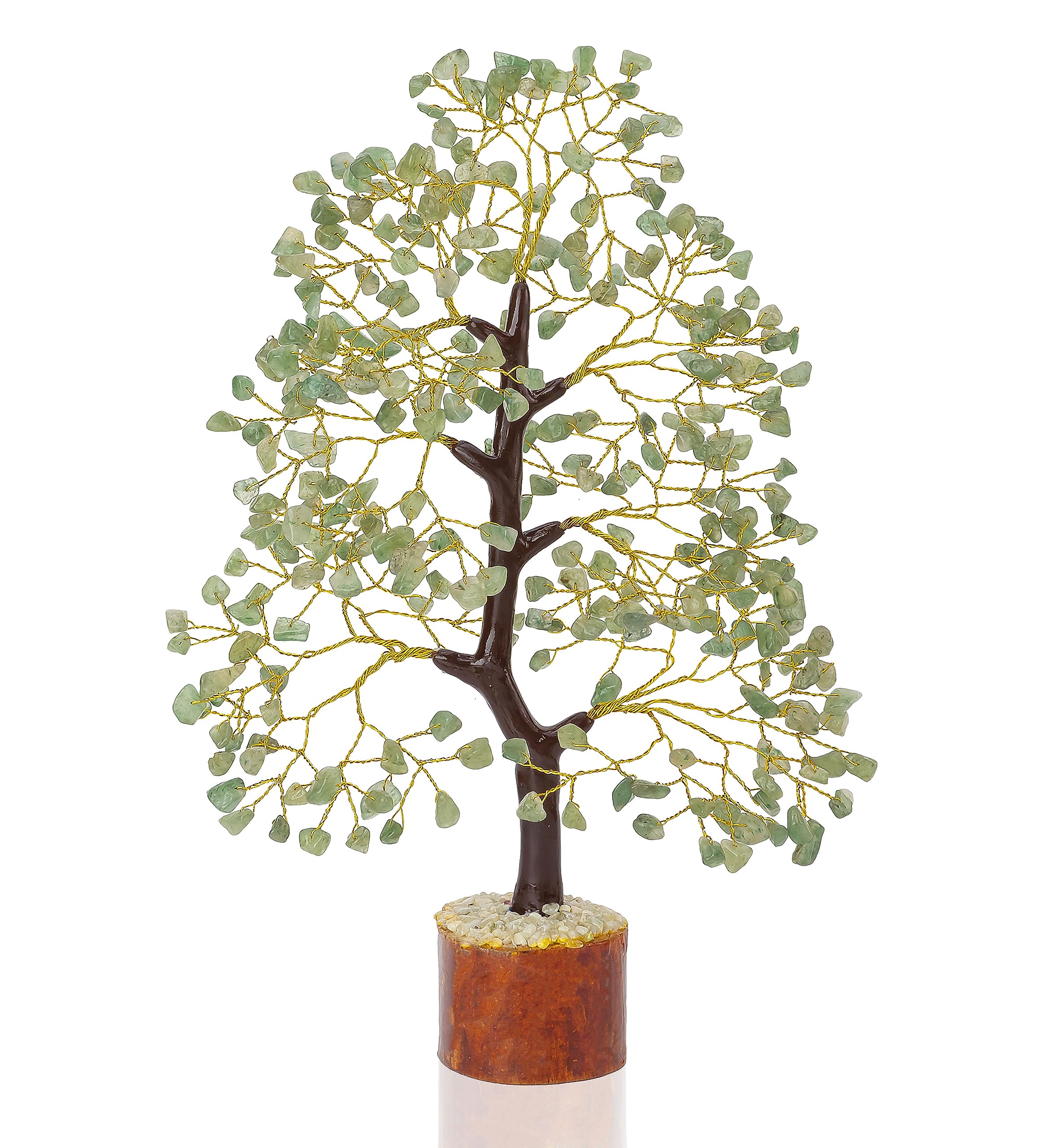 Crocon® Green Jade Crystal Tree, Gemstone Tree of Life, Chakra Tree, Money Tree of Life, Green Healing Stone for Heart Chakra