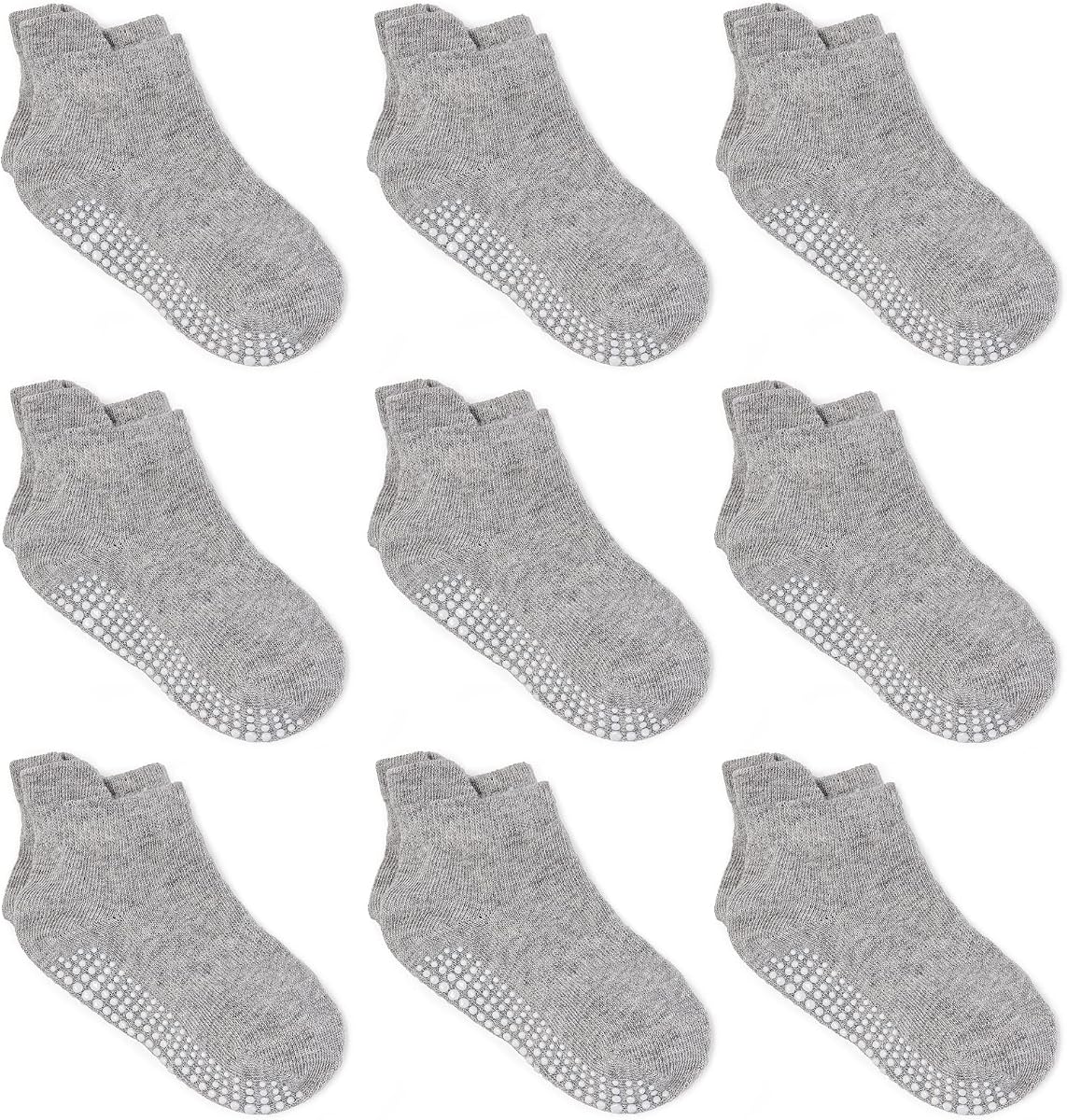 Calcetines tobilleros antideslizantes para bebés con suelas antideslizantes para bebés, niños pequeños, niños y niñas
