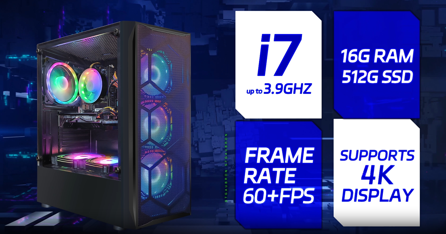 ゲーミング/i7-2600/gtx580/SSD120/12G/HDD1T Amazon.com: STGAubron Gaming Desktop PC, Radeon RX 580 8G