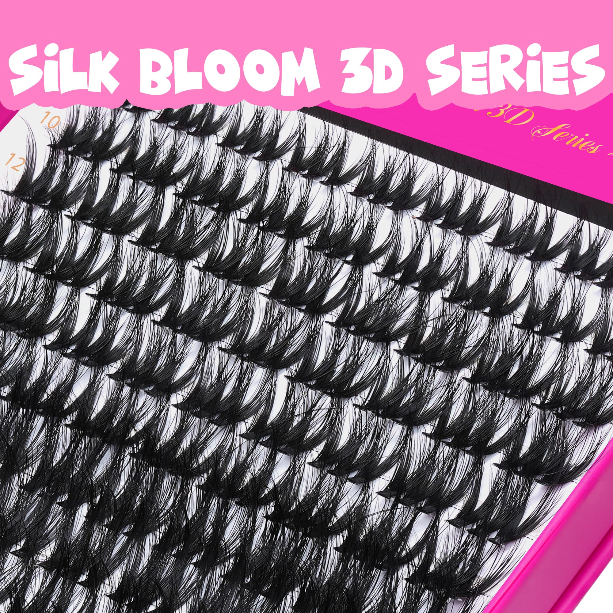 VEYESBEAUTY Wimpern Extensions Set Cluster Lash Extension Vbmuse 10-18mm | 3D-Schichtwimpern Wispy Natürliche Cluster Wimpern DIY Wimpernverlängerung Falsche Wimpern Lash Bond And Seal