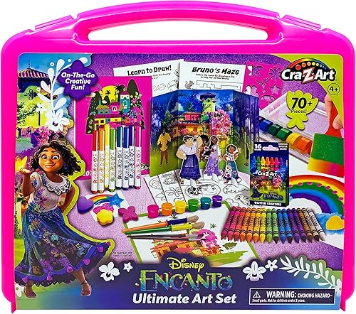 Cra-Z-Art Disney Encanto Ultimate Art Studio, juego de arte para niños de 4 años en adelante
