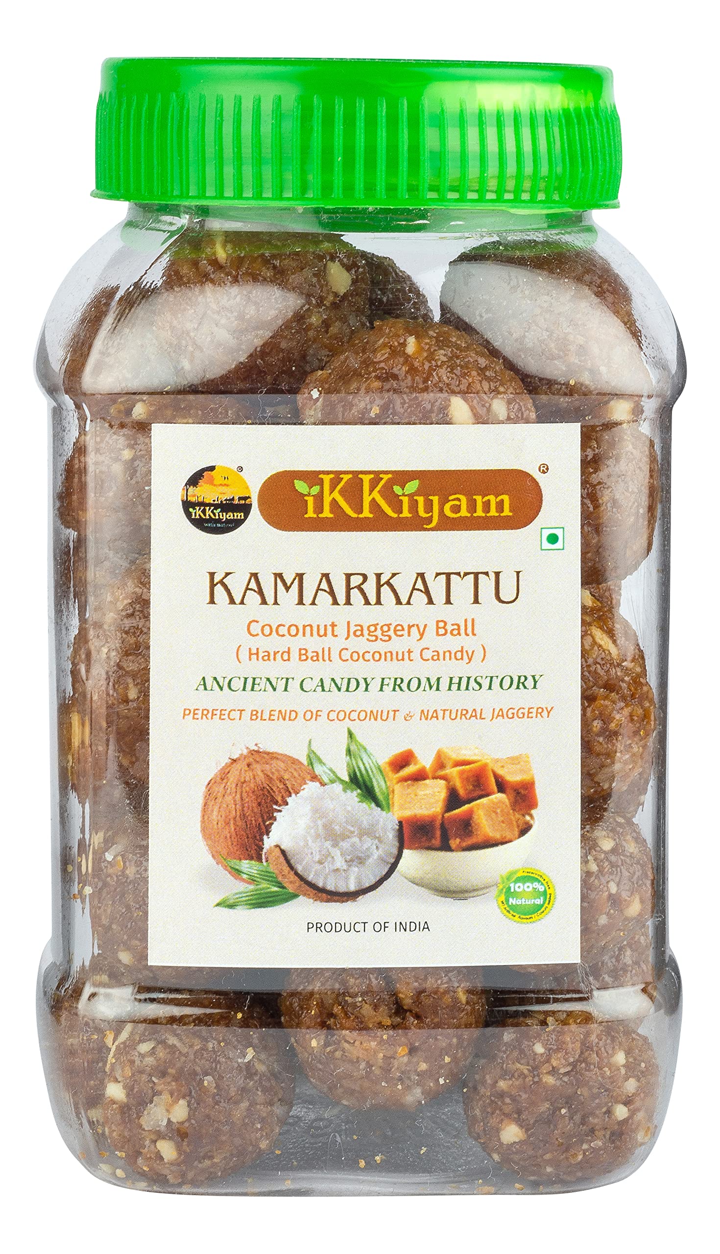 Ikkiyam Kamarkattu | Natural & Fresh Kalkona (Coconut Candy)| Premium & Organic Coconut Jaggery Candy | Kamarkat Helps To Digestive System| Homemade South Indian Traditional Sweets| Pack Of 1 | 200g (B09V13XNZC) Amazon Price History, Amazon Price Tracker
