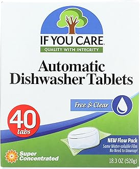 IF YOU CARE Automatic Dishwasher Tablets, 40 Count