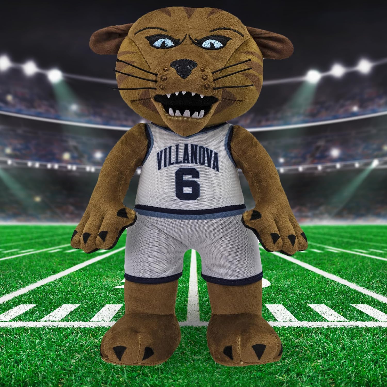 Bleacher Creatures Villanova Wildcats Will D. Cat 10" Mascot Plush Figures - A Mascot for Play or Display