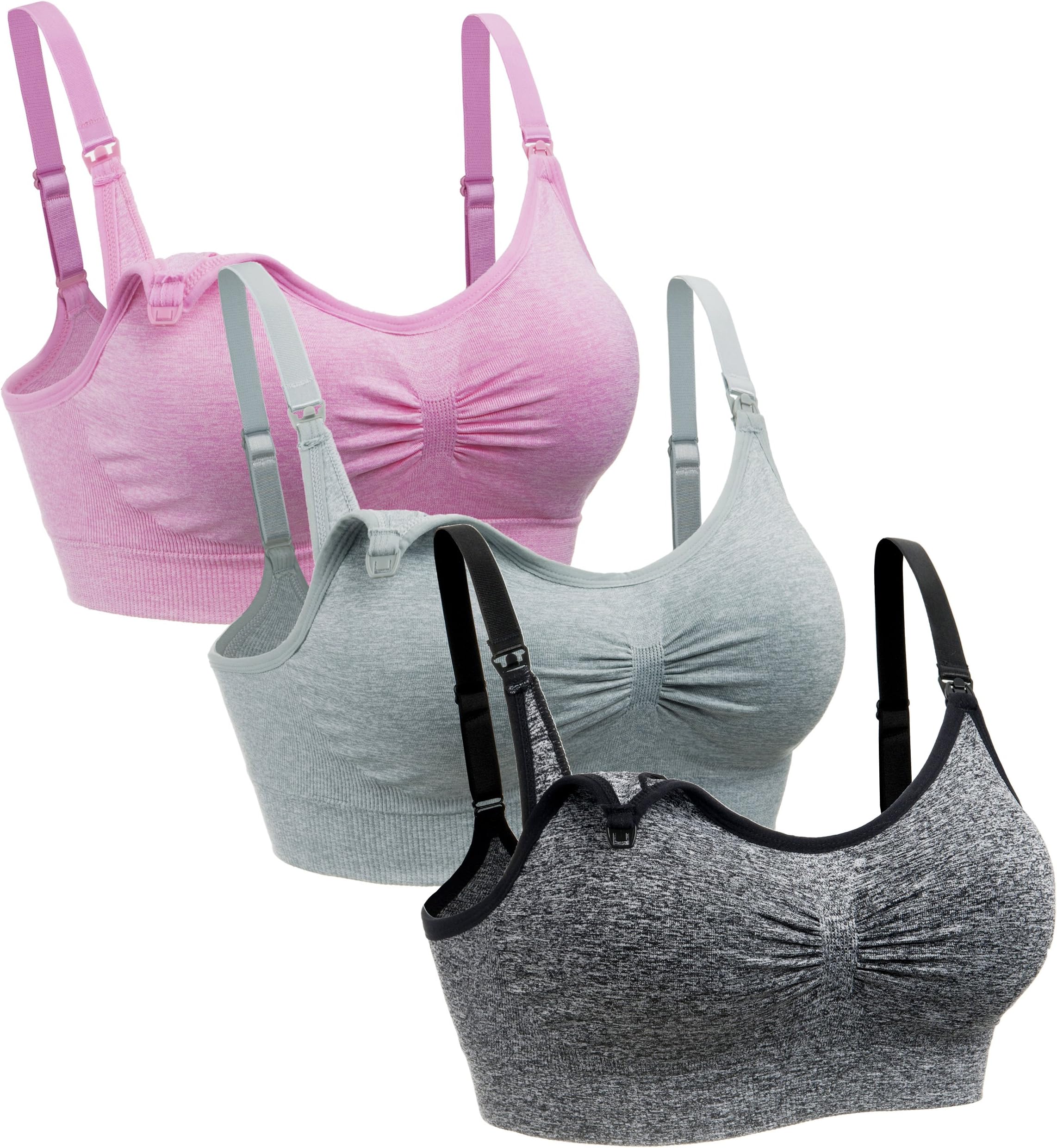 CosCool 3PACK Nursing Bra Wireless Bra Women's Sleeping Maternity Bra Breastfeeding Bras Bralette