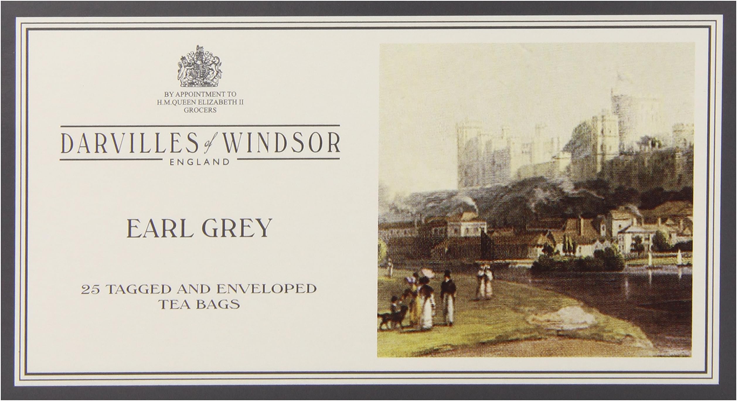 Darvilles of Windsor Wrapped Tea Bags, Earl Grey, 2.21 Ounce