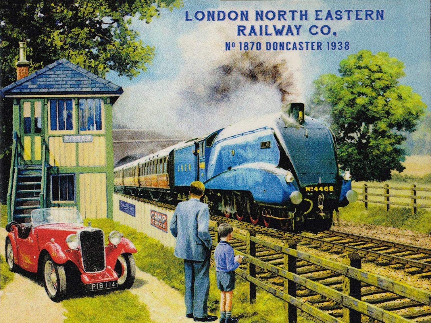 Bioprocess Tinposterc244 New Lner Mallard Train Reproduction Vintage Metal Advertising Wall Sign Metal Tin Sign 8X12 Inches