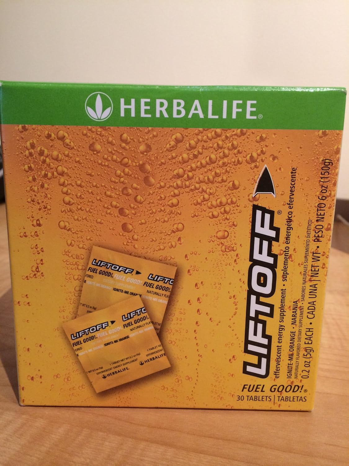 Herbalife Liftoff-Energy Drink, Ignite-Me Orange, 30 tablets