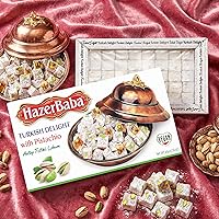 Vista 8 de Hazer Baba Delicias Turcas con Pistacho, Caja de bocadillos gourmet, Tradicional, Bocadillo vegano, Lokum turco, Dulces únicos, Loukumi, Delicias