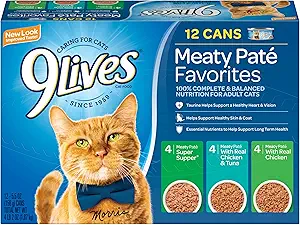 9Lives Paté Favorites Wet Cat Food