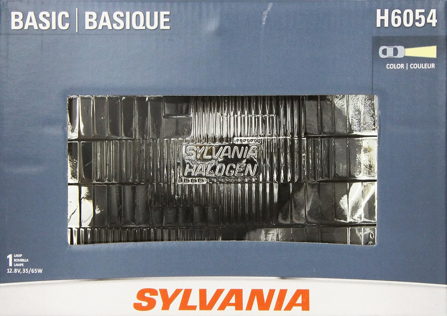 SYLVANIA H6054 Basic Halogen Sealed Beam Headlight 142x200, (Contains 1 Bulb)