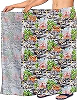 Vista 1 de LA LEELA Men's Sarong Bath Wraps Swim Pareo