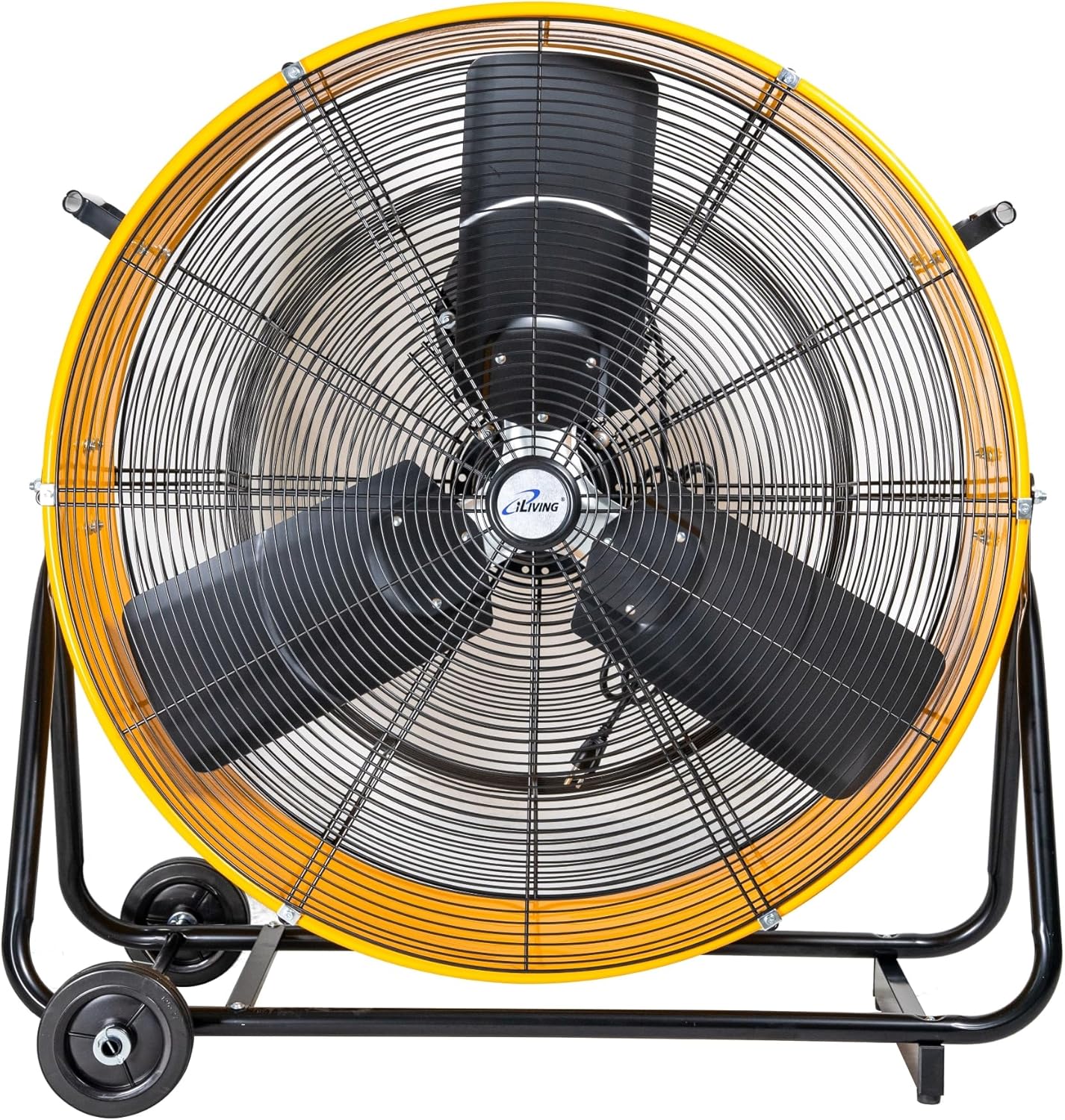 iLiving 30 Inches 12350 CFM Heavy Duty High Velocity Barrel Floor Drum Fan with DC Brushless Motor, Stepless Speed Adjustment for Workshop, Garage, Commercial or Industrial, UL Safety Listed 30 inches - DC Motor
