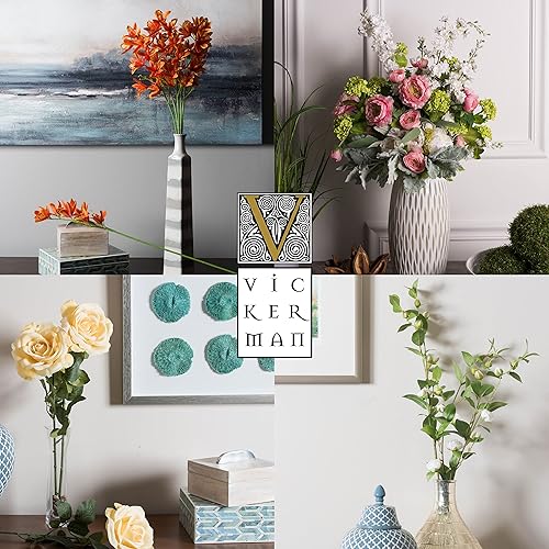 Miniatura 9 de Vickerman Paquete de lirio de cala artificial blanco de 14 pulgadas, flores formales de lirio de cala, lirios de cala, artificiales, perfecto para