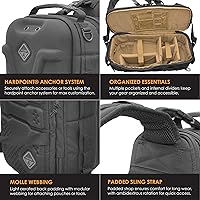 Vista 6 de HAZARD 4 Plan B - Bolso de hombro con carcasa rígida, Bolso táctico para cámara, Tejido modular militar