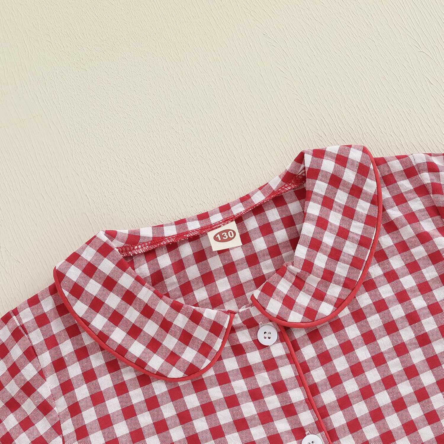 Baby Girl Ruffle Pajamas Set Short Sleeve Button Shirt Top Shorts 2 Piece PJ Set Toddler Sleepwear - Image 4