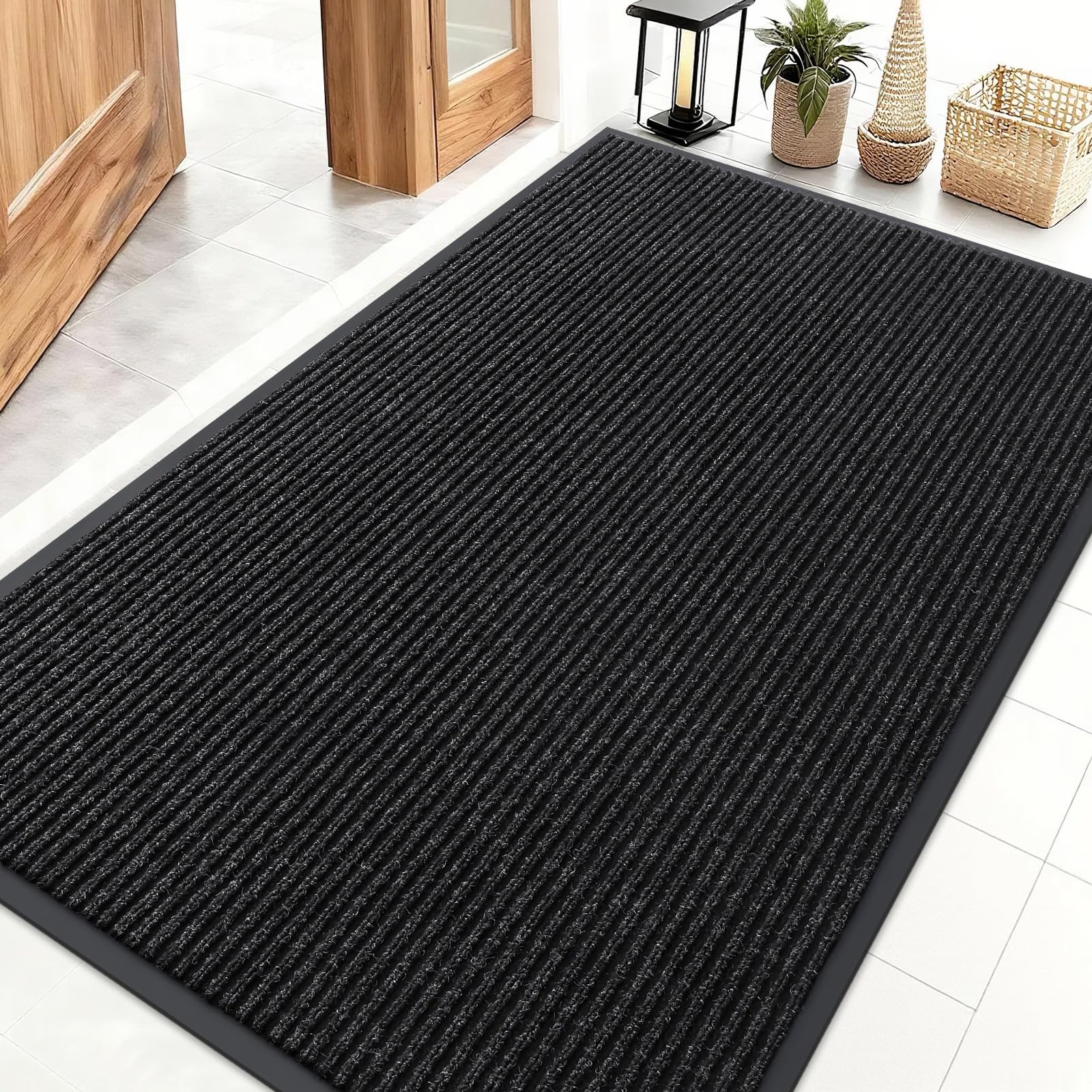 OLANLY Front Door Mat Indoor Outdoor Entrance, Waterproof Heavy Duty Doormat, Fade Resistant, Low Profile, Easy Clean Patio Porch Welcome Floor Mats for Entry, 29.5x17, Beige — view 225