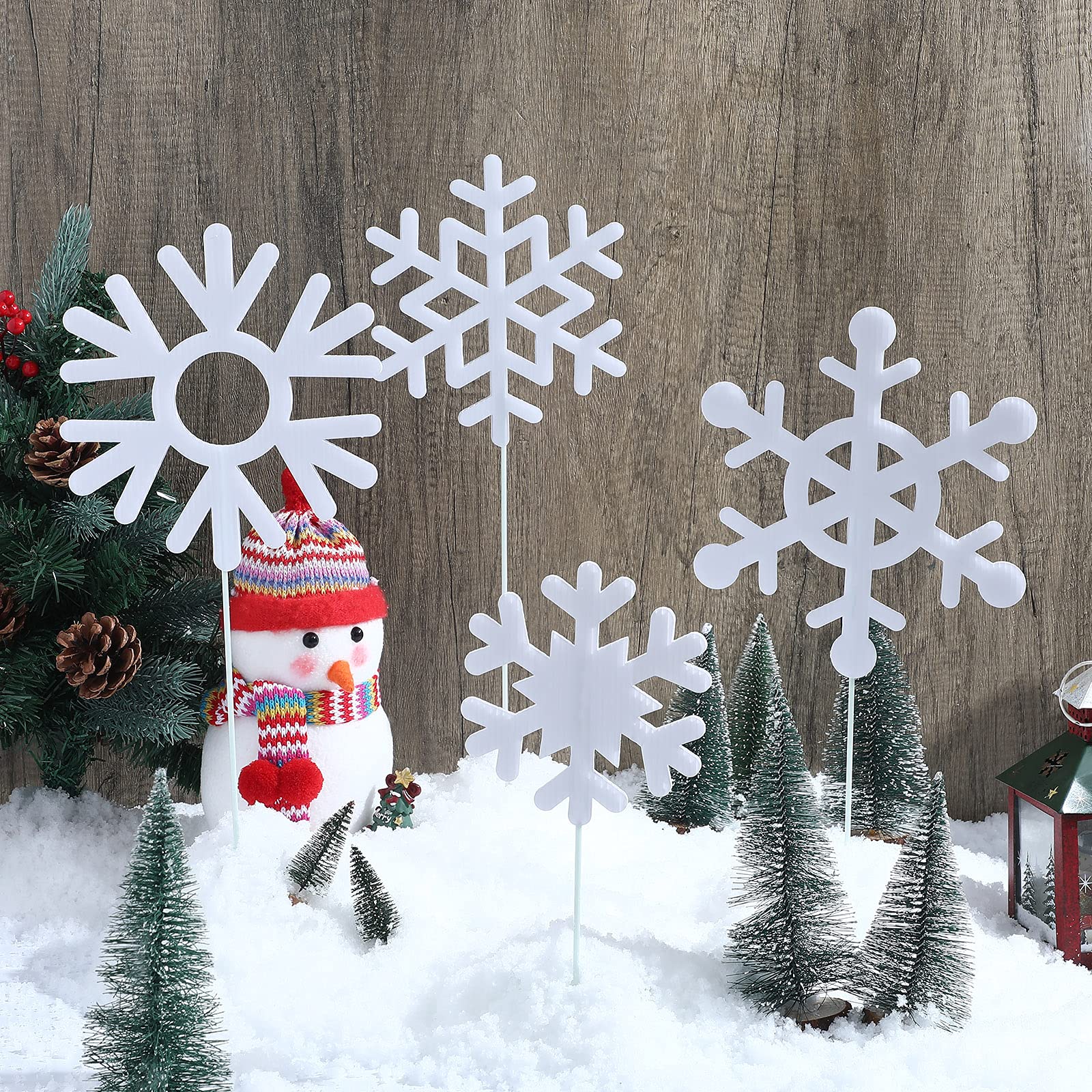 Hogardeck Metal Snowflake Christmas Wall Decor - Sparkling Crystal Accents For Indoor/Outdoor - View #4