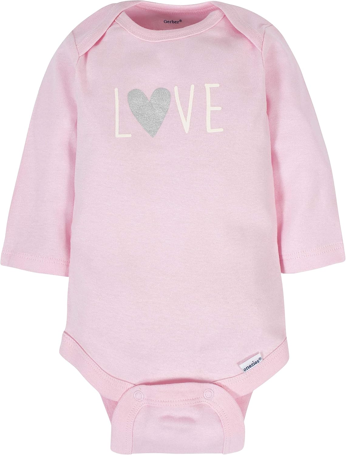 Gerber Baby Girls' 6-pack Long-sleeve Onesies Bodysuits