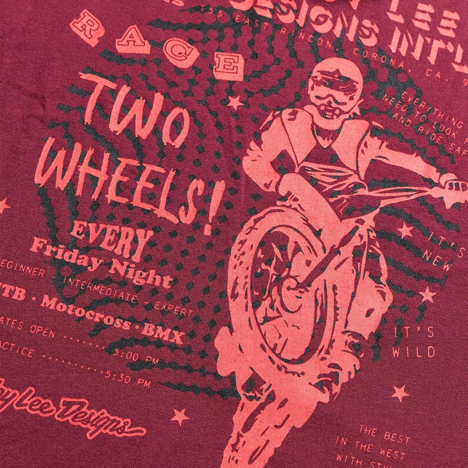 Troy Lee Designs Long Sleeve Tee, Friday Night Sangria, Medium