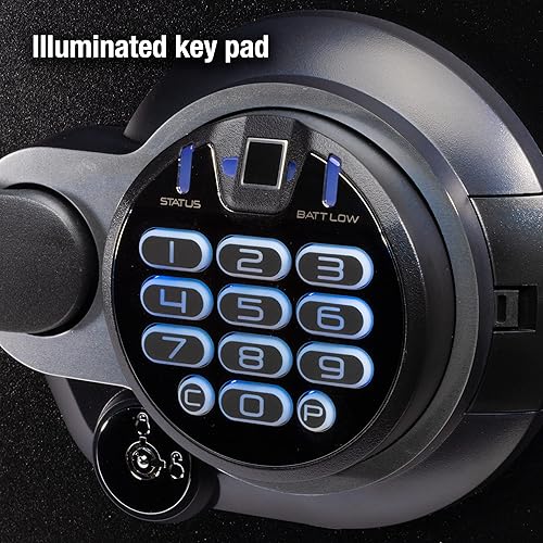 Miniatura 4 de SentrySafe Caja fuerte ignífuga e impermeable para el hogar con cerradura biométrica documentos seguros y objetos de valor y inserto de estante