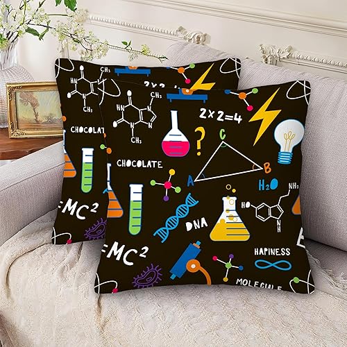 Vista 30 de Juego de 2 fundas de almohada decorativas de 18 x 18 pulgadas, diseño de flor de cerezo para el hogar, sala de estar, cama, sofá, dormitorio