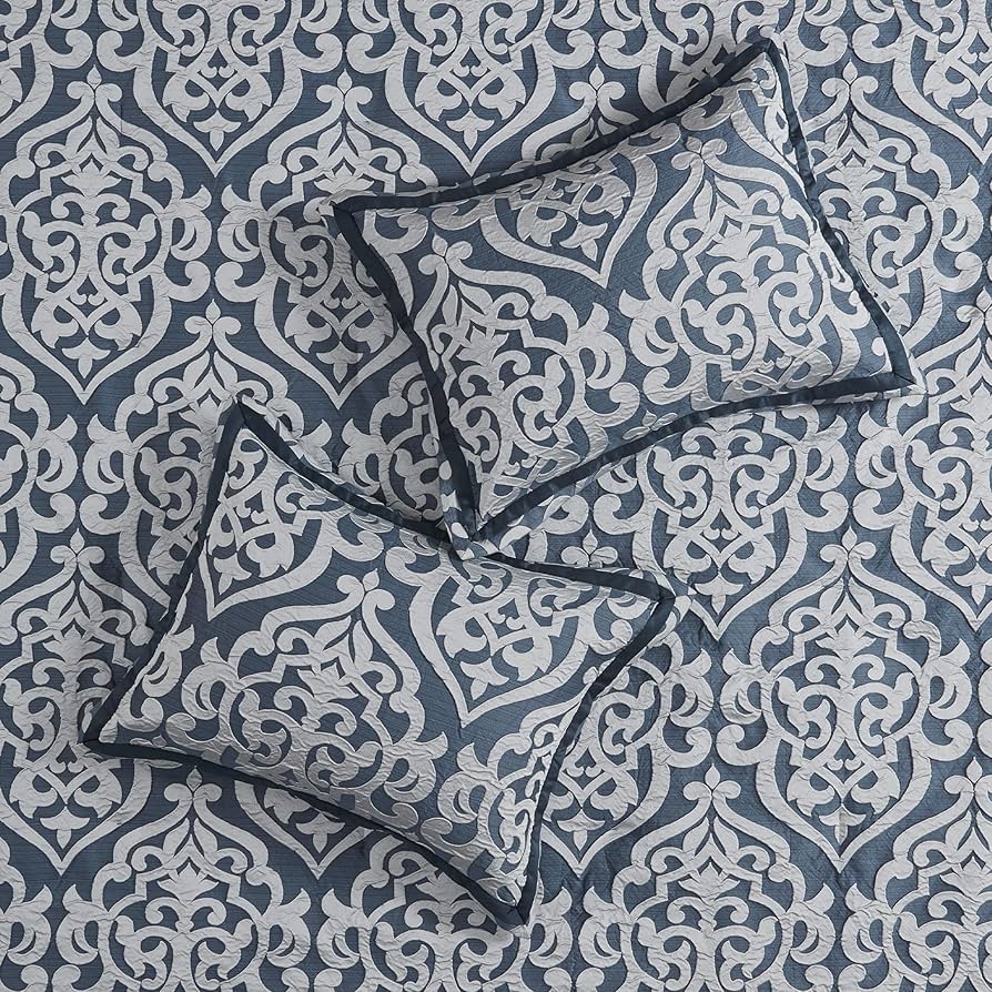 THE TOE （Madison Jacquard ） Madison Park Aubrey 6-Piece Cotton Jacquard Towel Set in