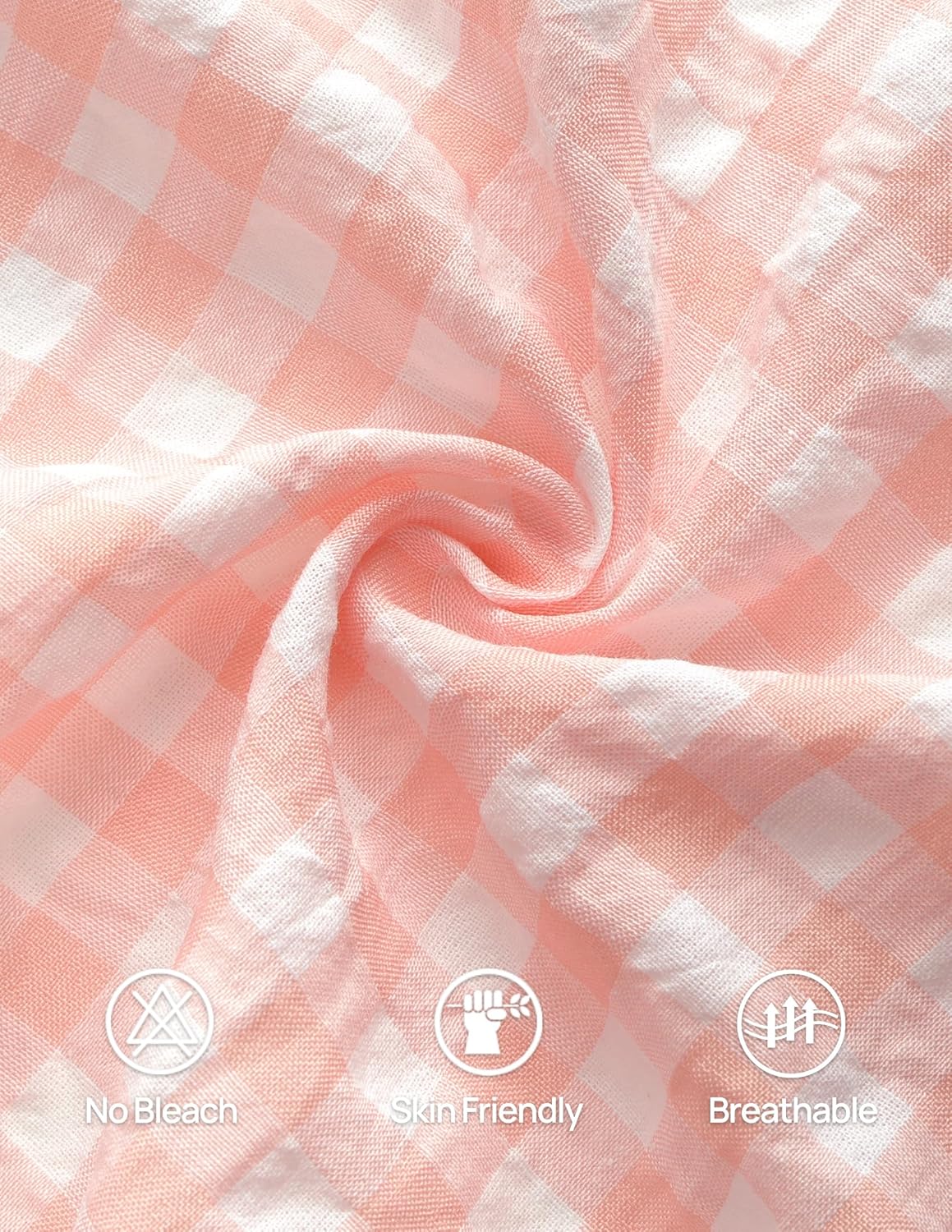 ZESICA Women's Summer Sleeveless Gingham Tank Tops 2026 Crewneck Tie Front Top Loose Ruffle Peplum Babydoll Blouses - Image 5