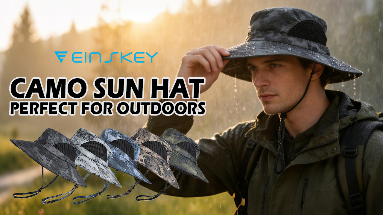EINSKEY Chapeau Soleil Rafraîchissant Large Bord Pliable Homme Femme - Pêche Randonnée