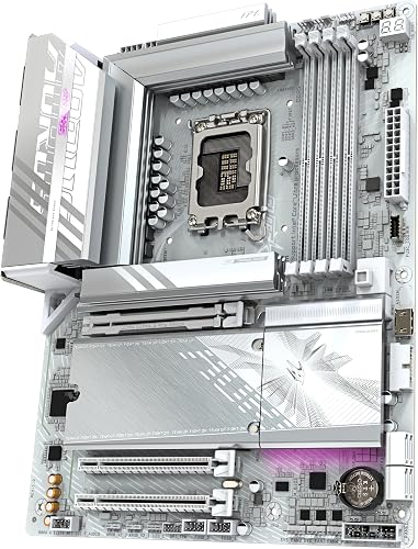 GIGABYTE B860 AORUS Elite WIFI7 Ice Carte mère - Processeurs Intel Core Ultra, VRM 14+1+2+1 Phases, jusqu'à 9200MHz DDR5, 1xPCIe 5.0 + 2xPCIe 4.0 M.2, LAN 2,5 GbE, WiFi 7, USB 4 - 4