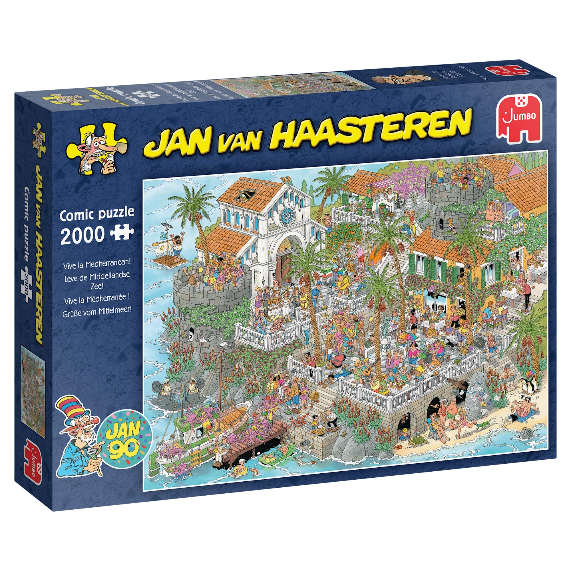 Jan van Haasteren Greetings from the Mediterranean 2000 Piece Adult Jigsaw