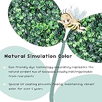 Vista 4 de HEDGE MAZE Paneles de pared de césped, 12 piezas de 20 x 20 pulgadas, pared verde con protección UV, paneles de boj de césped, fondo de pared verde