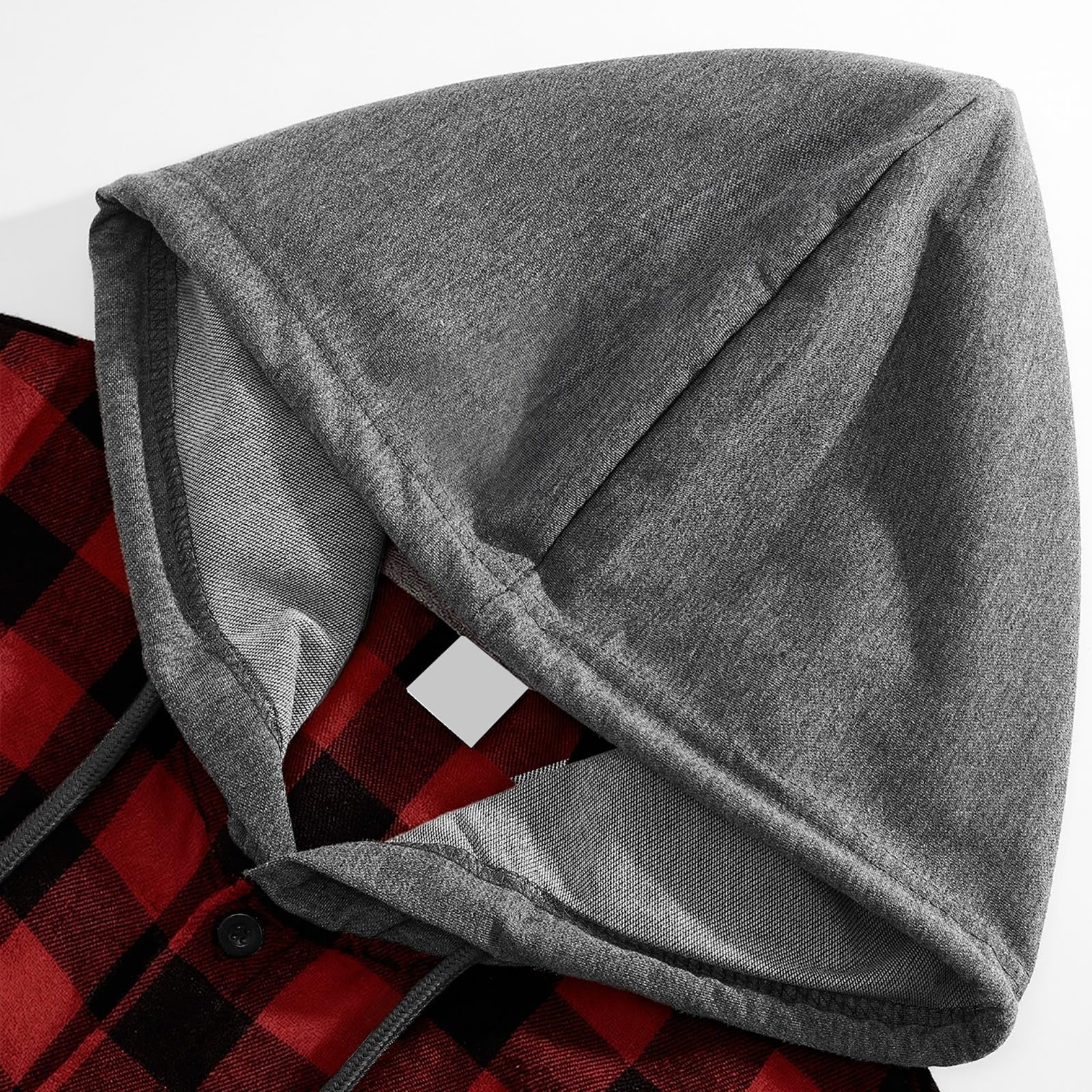 Generico Camicia Uomo A Quadri con Cappuccio E Bottoni, Maniche Corte Modello Nuovo per Look Urbani E Comodi nel Periodo Estivo