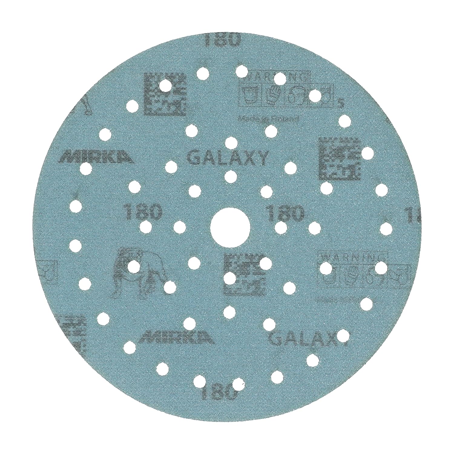 Mirka Galaxy Epoxy Sandpaper 150 mm Hook & loop Grit 180 for Sanding Epoxy Resin, Wood, Epoxy, Rivertable / 50 Pcs Sanding Discs