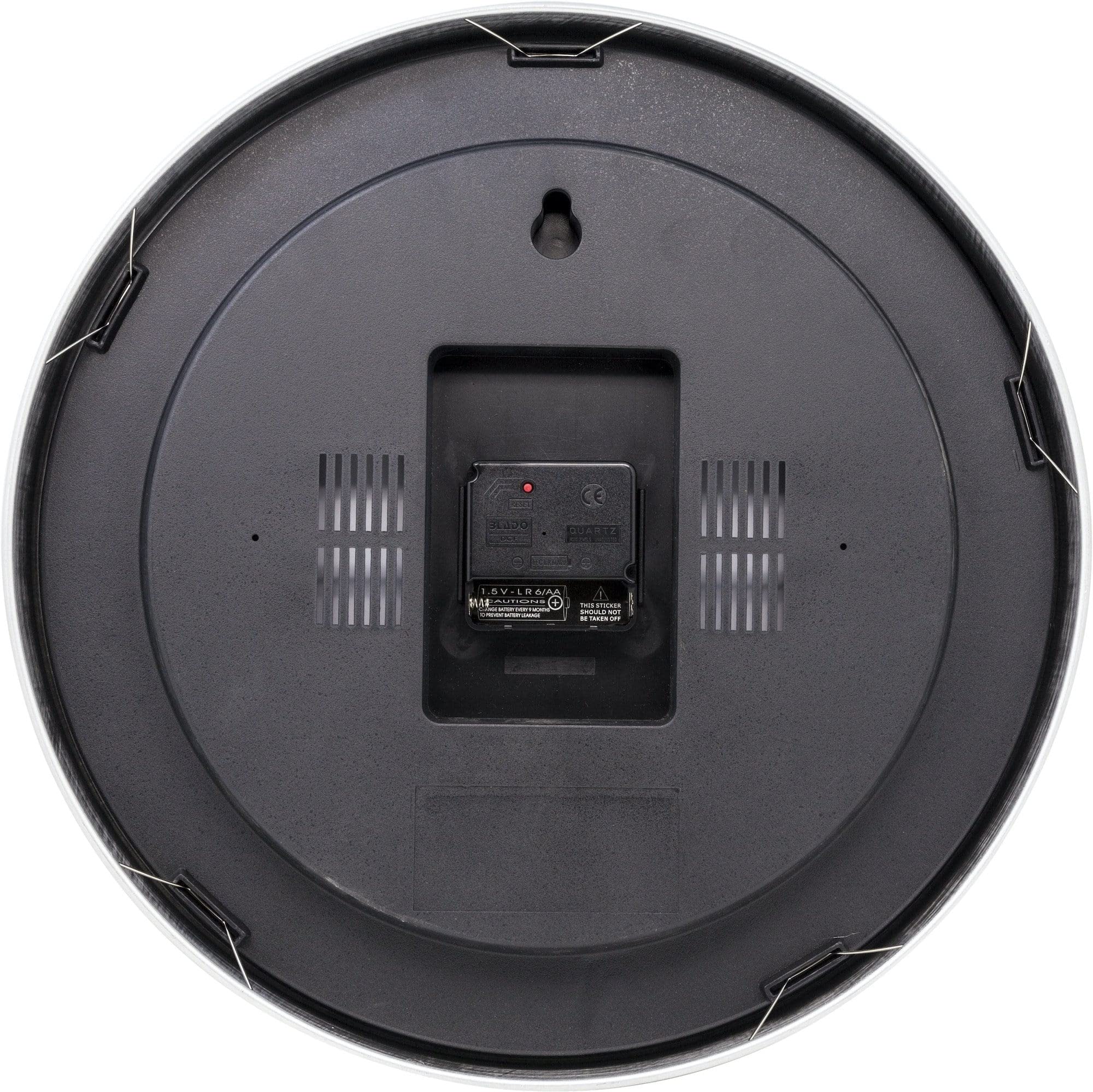 NeXtime Reloj de pared - Estación de trenes "STATION RCC", muy silencioso, radiocontrolado, blanco, redondo, ø 35 cm