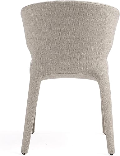 Miniatura 7 de Manhattan Comfort Conrad - Silla de comedor de tweed/metal de 17,3 pulgadas, color trigo (juego de 2) Trigo,Negro -,Crema,Gris,Saddle,NEGRO