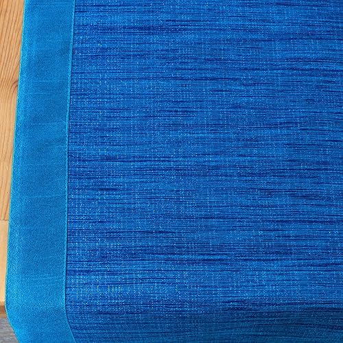 Miniatura 5 de The White Petals Camino de mesa azul para tocador, (14 x 120 pulgadas), forro de tela, correctamente acabado, sin bordes deshilachados