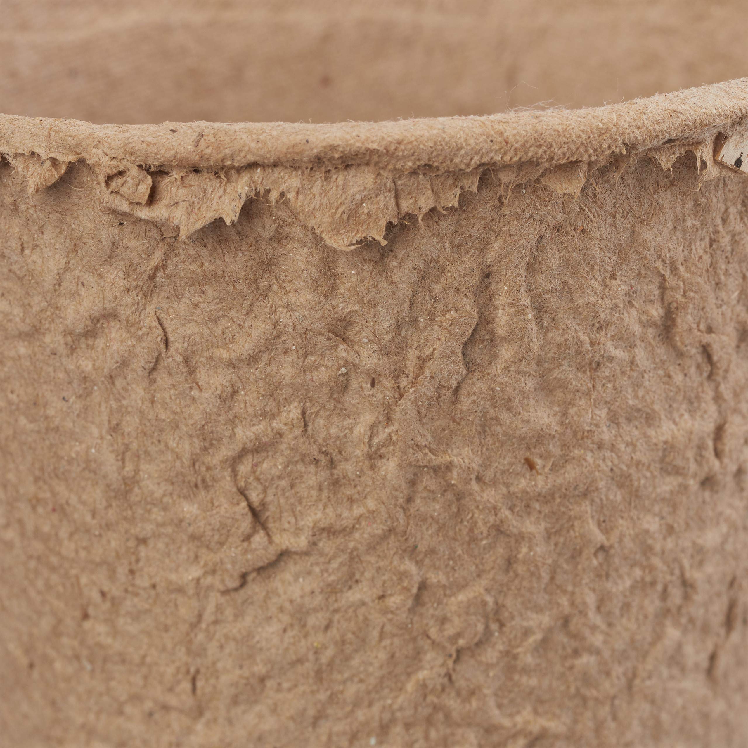 Relaxdays Pot Jardinage en Set, se décompose Facilement, pour Plantes, Rond, 480 pièces, Cellulose, diamètre : 6 cm, Beige