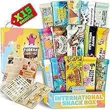 International Snack Box, Unique Experience with Universal Exotic Candies and Treats from around the World, Gift-Ready Foreign Foods in Packages Inspired by European, Japanese and Korean Cultures