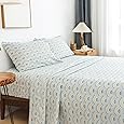 Elegant Comfort Luxury Soft Bed Sheets Paisley Pattern - 1500 Premium Hotel Quality Microfiber Softness Wrinkle and Fade Resistant (6-Piece) Bedding Set, King, Paisley Navy Blue