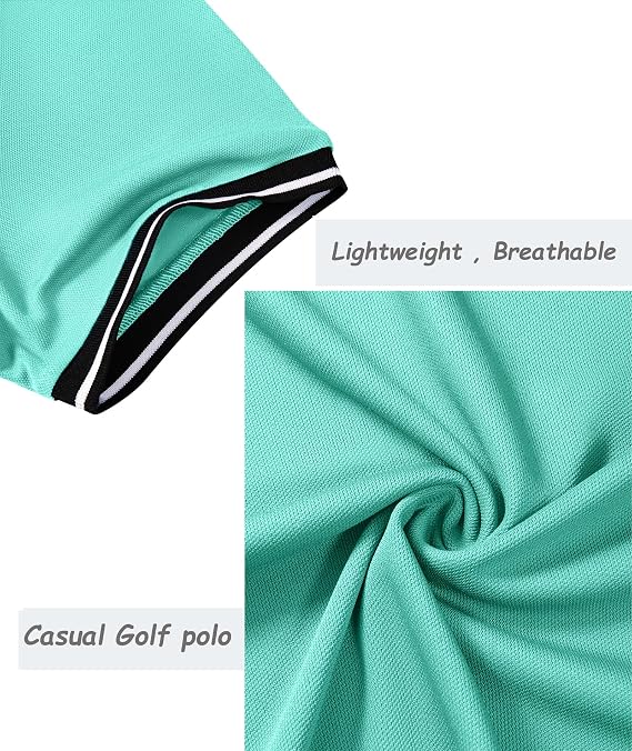 JACKETOWN 3 Pack Mens Polo Shirts Short Sleeve Lightweight Breathable Golf Polo Casual Adult Multipack Tennis T Shirt