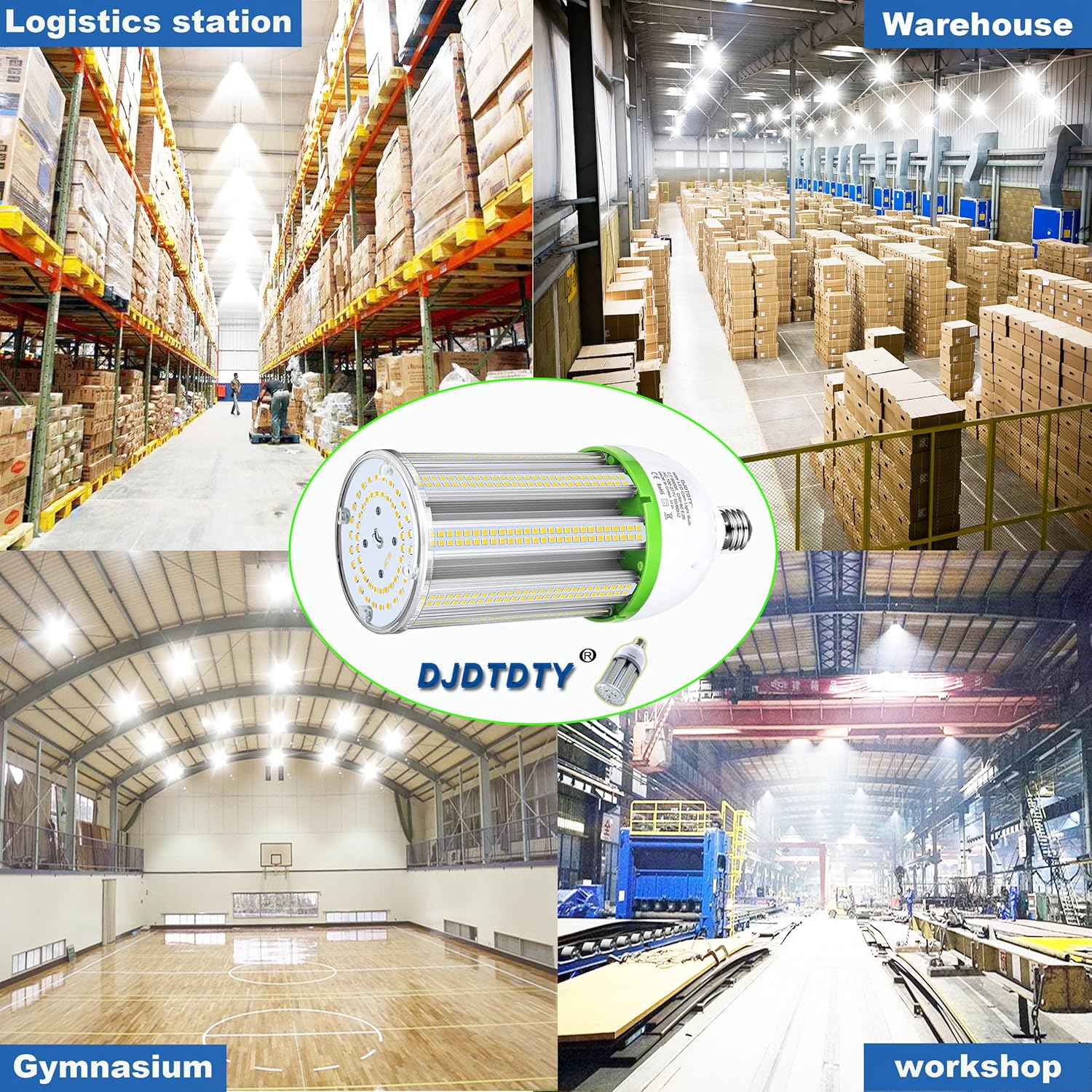 Amazon High Brightness 100W LED Corn Light Bulb, E26 E39 Base LED Corn Lamp, 15000 Lumen 5000K Daylight 100V~277V Corn Cob Light Bulb for Indoor Outdoo (100Watts, 1 Count (Pack of 1))
